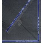 Raymond 100% Pure Wool (All Wool) with GABARDINE Weaving Plain Grey Color Unstitched Suit Fabric - 3.5 Mts / VV2111