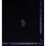 Raymond 100% Pure Wool (All Wool) with GABARDINE Weaving Plain Black Color Unstitched Trouser Fabric - 1.25 Mts / VV2118