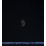 Raymond 100% Pure Wool (All Wool) with GABARDINE Weaving Plain Black Color Unstitched Trouser Fabric - 1.25 Mts / VV2118