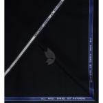 Raymond 100% Pure Wool (All Wool) Black Color Solid Unstitched Suit Fabric - 3 Mts / VV2126