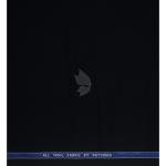Raymond 100% Pure Wool (All Wool) Black Color Solid Unstitched Suit Fabric - 3.5 Mts / VV2127