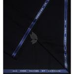 Raymond 100% Pure Wool (All Wool) Black Color Solid Unstitched Suit Fabric - 3.5 Mts / VV2129