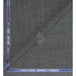 Raymond Merino Wool blended Grey colour with Self checkered design Unstitched Trouser Fabric - 1.3 meters / VV2164