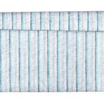 Siyaram's Linen with Cotton Jute Blue color Striped Unstitched Shirt Fabric - 1.60 Mts / VV2178
