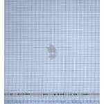 Raymond 100% Premium (Giza) Cotton Checkered Light Blue colour Unstitched Shirt Fabric - 1.60 mts / VV2216