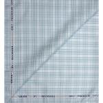 Raymond 100% Premium (Giza) Cotton Checkered Light Blue (Aqua) colour Unstitched Shirt Fabric - 1.60 mts / VV2221