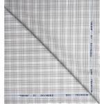 Raymond 100% Premium (Giza) Cotton Checkered Grey colour Unstitched Shirt Fabric - 1.60 mts / VV2222