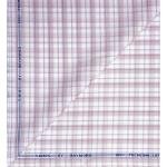Raymond 100% Premium (Giza) Cotton Checkered Pink (Mistyrose) colour Unstitched Shirt Fabric - 1.60 mts / VV2237