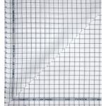 Raymond 100% Premium (Giza) Cotton Checkered White colour Unstitched Shirt Fabric - 1.60 mts / VV2239