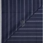 Siyaram's Festive Ceremony Collection Vertical Striped Pattern with "HEMP" blended Dark Blue (Navy Blue) colour Unstitched Shirt Fabric - 1.6 Mts / VV2250