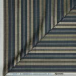 Siyaram's Festive Ceremony Collection Vertical Striped Pattern with "HEMP" blended Dark Blue (Slate) colour Unstitched Shirt Fabric - 1.6 Mts / VV2253