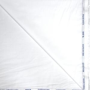 Siyaram's Lavender Aroma Pro fabric with 100% Superfine Cotton white Coloured unstitched Shirt fabric - 1.60 Mts / VV2297
