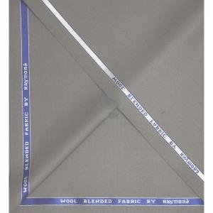 Raymond 45% Wool blended Grey (Umber) colour with Gabardine weave plain unstitched Suit Fabric - 3 Mts / VV2315