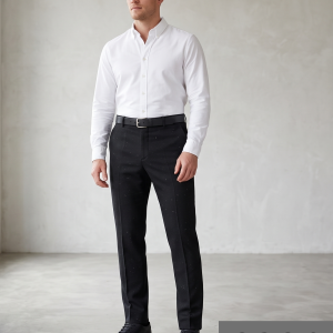 Raymond 35% Vicose blended Brown colour with scattered design Plain (solid) unstitched Trouser Fabric - 1.30 Mts / VV2320