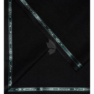 Raymond 35% Viscose blended Black colour Solid Pattern Unstitched Suit Fabric of 3.5 Mts / VV2334