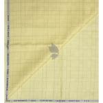 Siyaram's 100% Superfine Cotton with Jacquard weave Solid Pattern Lemon (Yellow) colour Unstitched Shirt Fabric of 1.60 Mts / VV2356G