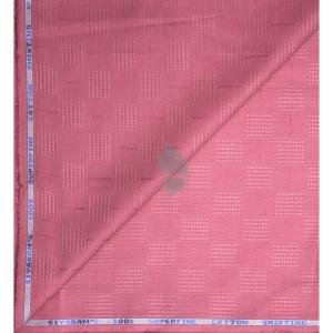 Siyaram's 100% Superfine Cotton with Jacquard weave Solid Pattern Old Rose (Pink) colour Unstitched Shirt Fabric of 1.60 Mts / VV2356H