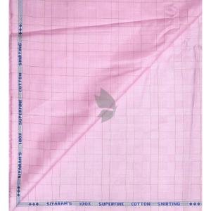 Siyaram's 100% Superfine Cotton with Jacquard weave Solid Pattern Misty Rose (Pink) colour Unstitched Shirt Fabric of 1.60 Mts / VV2356K
