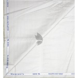 Siyaram's 100% Superfine Cotton Silver colour with Solid Pattern Unstitched Shirt Fabric of 1.6 Mts / VV2357F