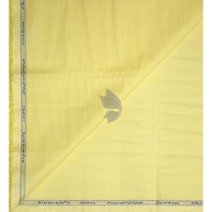 Siyaram's 100% Superfine Cotton Yellow colour with Solid Pattern Unstitched Shirt Fabric of 1.6 Mts / VV2357J