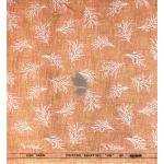 Raymond 100% Pure Linen Orange (Apricot) color Printed Unstitched Shirt Fabric of 1.6 meters / VV2389L