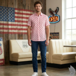 Raymond 100% Pure Linen White color Printed Unstitched Shirt Fabric of 1.6 meters / VV2389N