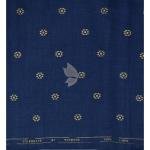 Raymond 100% Pure Linen Navy Blue color Printed Unstitched Shirt Fabric of 1.6 meters / VV2389Q