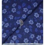 Raymond 100% Pure Linen Navy Blue color Printed Unstitched Shirt Fabric of 1.6 meters / VV2389R