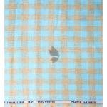 Raymond 100% Pure Linen Light Blue (Aqua) color Checkered Unstitched Shirt Fabric of 1.6 meters / VV2389X