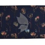 J.Hampstead 100% Pure Giza Cotton Blended Printed pattern Navy Blue colour Unstitched Shirt Fabric of 1.6 meters / VV2392AN