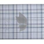 J.Hampstead Moretti Premium Egyptian Collection with 100% Giza Cotton Grey Colour Checkered Pattern Unstitched Shirt Fabric of 1.6 mts - Made In Italy / VV2424