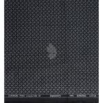 Siyaram's European Print Collection with 100% Superfine Giza Cotton Black Colour Unstitched Shirt Fabric of 1.6 Mts / VV2444