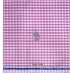 Siyaram's 100% Superfine Cotton Pink (Magenta) colour with Checkered Pattern Unstitched Shirt Fabric of 1.6 Mts / VV2462