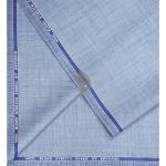 Raymond 51% Australian Merino Wool Rich blended Solid Pattern Blue Coloured Stretchable Unstitched Suit Fabric of 3.5 Mts / VV2482