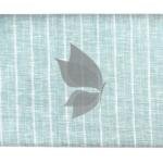 Siyaram's 100% Pure Linen 60 Lea Striped Green colour Unstitched Shirt Fabric of 1.60 mts / VV2519