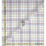 J.Hampstead Moretti Premium Collection with 100% Giza Cotton Multicolour Checkered Pattern Unstitched Shirt Fabric of 1.6 mts - Made In Italy / VV2543