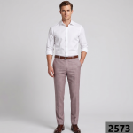 Raymond Super 70's Australian Merino Wool Fabric Round the Year Wear with Checkered Pattern Brown (Taupe) colour Unstitched Trouser Fabric of 1.25 Meters / VV2573