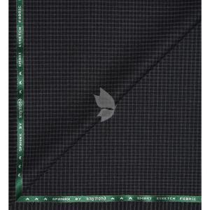 Raymond Australian Merino wool blend Checkered Pattern Grey colour Unstitched Trouser Fabric of 1.3 meters / VV2591