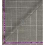 Raymond Australian Merino wool blend with Smart Stretch and made from Fine Merino Wool Checkered Pattern Beige colour Unstitched Trouser Fabric of 1.25 meters / VV2595