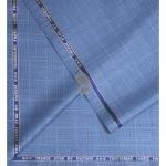 Raymond 45% Australian merino wool blended with Special Finish Checkered Pattern Blue colour Unstitched Suit Fabric of 3.5 meters / VV2607