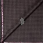 Raymond Luxurious fabrics with Super 120's Wool with 70% wool "Luxolite" Collection Brown colour Checkered Unstitched Trouser Fabric of 1.3 Mts / VV2643