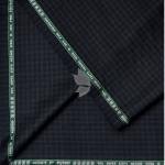 Raymond Luxurious fabrics with Super 120's Wool with 70% wool "Luxolite" Collection Dark Grey colour Checkered Unstitched Suit Fabric of 3.5 Mts / VV2646