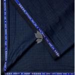Raymond Luxurious fabrics with Super 120's Wool with 70% wool "Luxolite" Collection Navy Blue colour Checkered Unstitched Suit Fabric of 3.5 Mts / VV2648