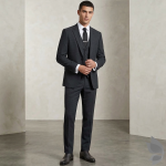 Raymond Luxurious fabrics with Super 120's Wool with 70% wool "Luxolite" Collection Green colour Checkered Unstitched Suit Fabric of 3.5 Mts / VV2656