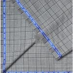 Raymond Voyager Collection with Super 110's wool, 60% wool rich fabric, Grey colour Checkered Unstitched Suit fabric of 3.5 Mts / VV2664