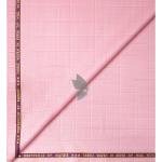 Raymond Montovello collection with Super 70's merino wool, Catonic blend, Viscose blend, easy care Pink Checkered unstitched trouser fabric of 1.25 Mts / VV2675