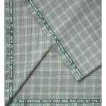 Raymond Champions Collection made from Super 90's Australian merino wool, ultra fit Green checkered unstitched suit fabric of 3.5 Mts / VV2694