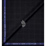 Raymond "Excellence" collection with 45% merino wool Black Checkered unstitched trouser fabric of 1.25 Mts / VV2699