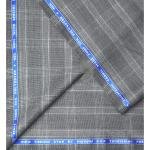 Raymond "Trendz Star" collection blend with 45% merino wool Grey Checkered unstitched suit fabric of 3.5 Mts / VV2702