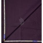 J.Hampstead Moretti Premium Egyptian Collection with 100% Giza Cotton Purple (Plum) colour Solid Pattern Unstitched Shirt Fabric of 1.6 mts / VV2776